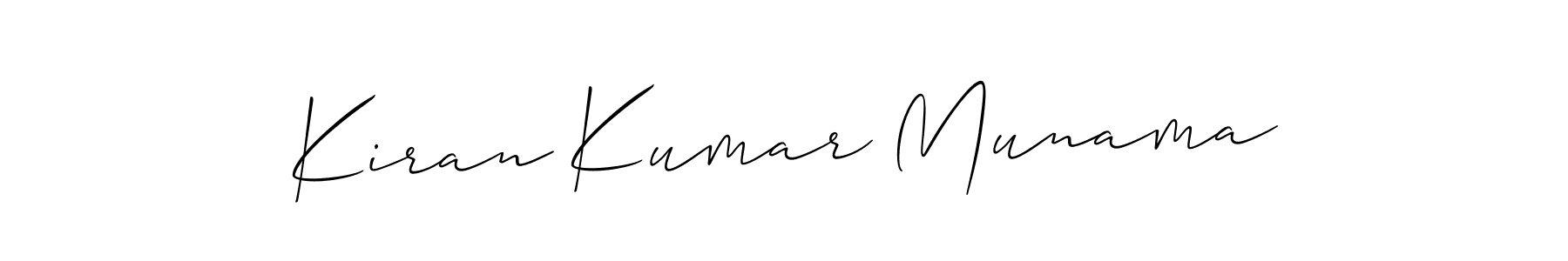 if you are searching for the best signature style for your name Kiran Kumar Munama. so please give up your signature search. here we have designed multiple signature styles  using Allison_Script. Kiran Kumar Munama signature style 2 images and pictures png