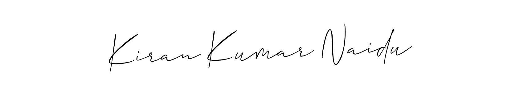 How to Draw Kiran Kumar Naidu signature style? Allison_Script is a latest design signature styles for name Kiran Kumar Naidu. Kiran Kumar Naidu signature style 2 images and pictures png