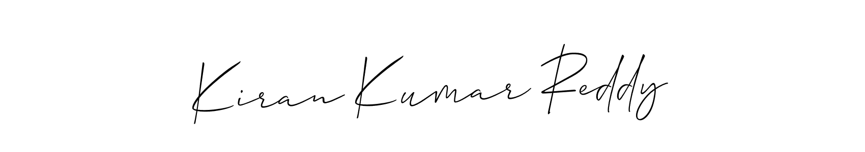 This is the best signature style for the Kiran Kumar Reddy name. Also you like these signature font (Allison_Script). Mix name signature. Kiran Kumar Reddy signature style 2 images and pictures png