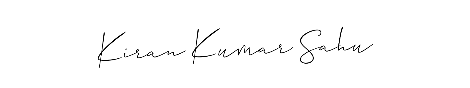 Also we have Kiran Kumar Sahu name is the best signature style. Create professional handwritten signature collection using Allison_Script autograph style. Kiran Kumar Sahu signature style 2 images and pictures png