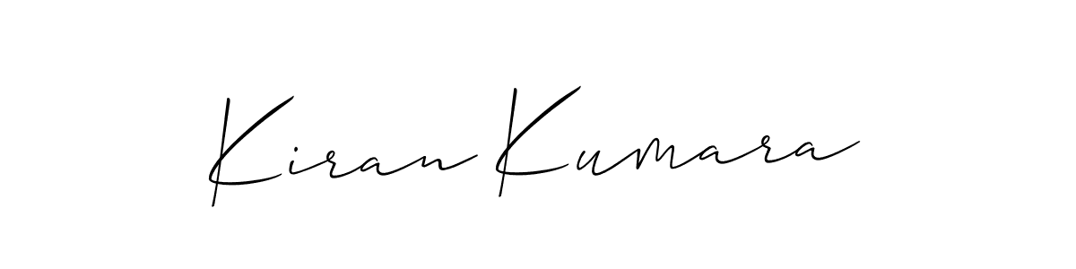 How to make Kiran Kumara name signature. Use Allison_Script style for creating short signs online. This is the latest handwritten sign. Kiran Kumara signature style 2 images and pictures png