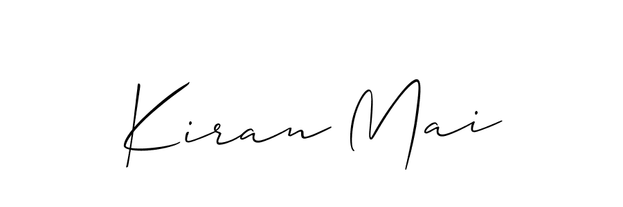 Also You can easily find your signature by using the search form. We will create Kiran Mai name handwritten signature images for you free of cost using Allison_Script sign style. Kiran Mai signature style 2 images and pictures png