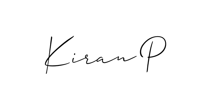 Check out images of Autograph of Kiran P name. Actor Kiran P Signature Style. Allison_Script is a professional sign style online. Kiran P signature style 2 images and pictures png