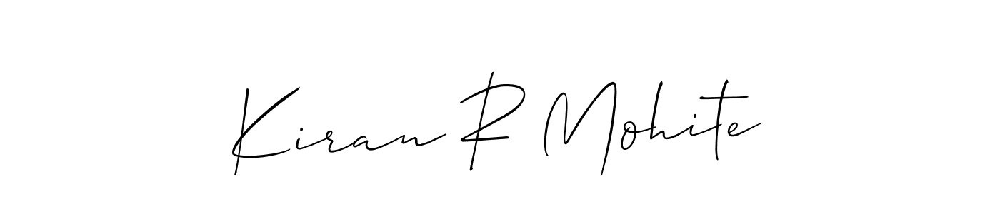 Best and Professional Signature Style for Kiran R Mohite. Allison_Script Best Signature Style Collection. Kiran R Mohite signature style 2 images and pictures png