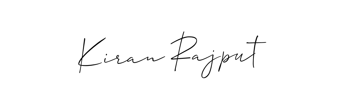Design your own signature with our free online signature maker. With this signature software, you can create a handwritten (Allison_Script) signature for name Kiran Rajput. Kiran Rajput signature style 2 images and pictures png