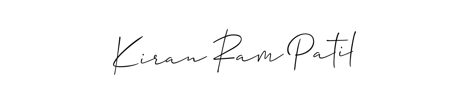 Also we have Kiran Ram Patil name is the best signature style. Create professional handwritten signature collection using Allison_Script autograph style. Kiran Ram Patil signature style 2 images and pictures png