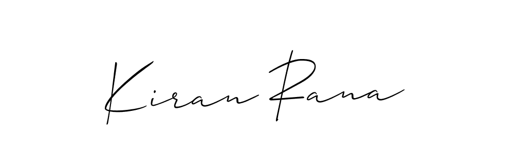 How to make Kiran Rana signature? Allison_Script is a professional autograph style. Create handwritten signature for Kiran Rana name. Kiran Rana signature style 2 images and pictures png