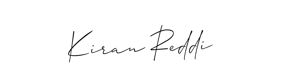 Use a signature maker to create a handwritten signature online. With this signature software, you can design (Allison_Script) your own signature for name Kiran Reddi. Kiran Reddi signature style 2 images and pictures png