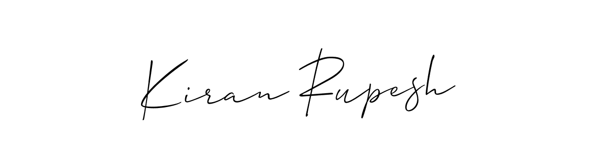 Also You can easily find your signature by using the search form. We will create Kiran Rupesh name handwritten signature images for you free of cost using Allison_Script sign style. Kiran Rupesh signature style 2 images and pictures png