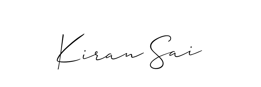 if you are searching for the best signature style for your name Kiran Sai. so please give up your signature search. here we have designed multiple signature styles  using Allison_Script. Kiran Sai signature style 2 images and pictures png