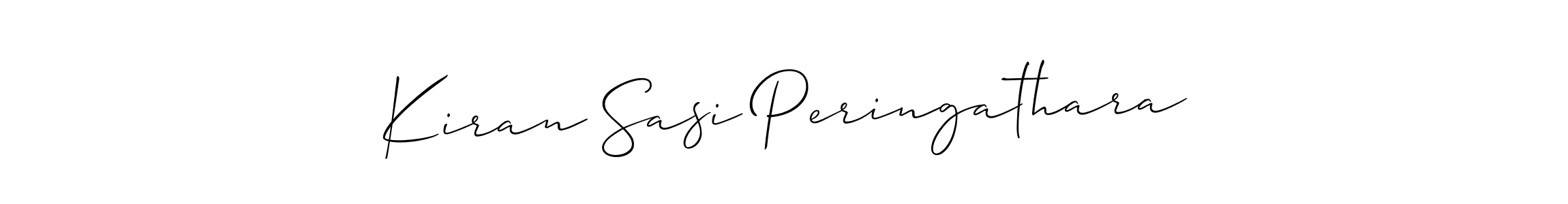 Design your own signature with our free online signature maker. With this signature software, you can create a handwritten (Allison_Script) signature for name Kiran Sasi Peringathara. Kiran Sasi Peringathara signature style 2 images and pictures png
