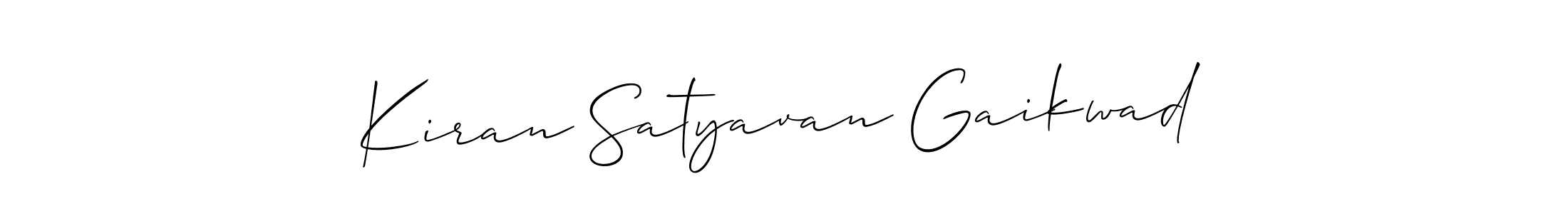 Similarly Allison_Script is the best handwritten signature design. Signature creator online .You can use it as an online autograph creator for name Kiran Satyavan Gaikwad. Kiran Satyavan Gaikwad signature style 2 images and pictures png