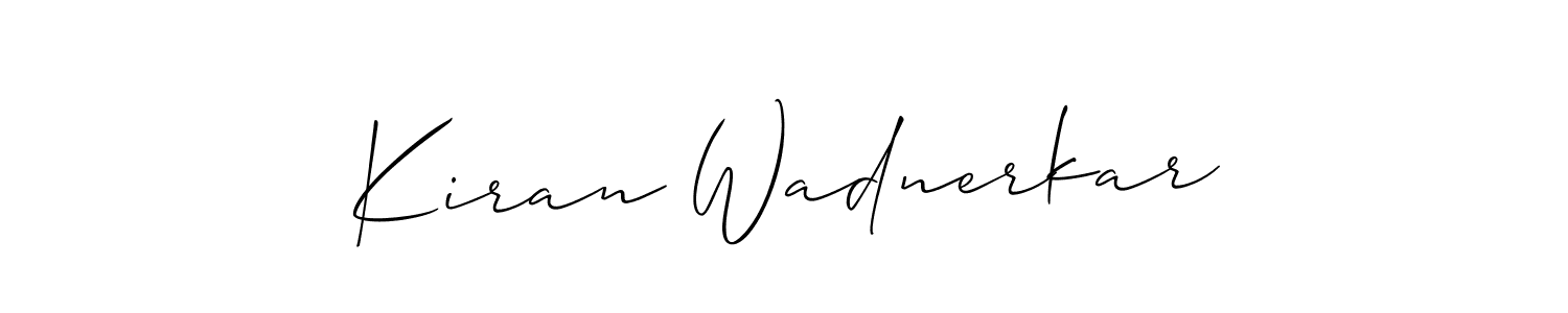 Best and Professional Signature Style for Kiran Wadnerkar. Allison_Script Best Signature Style Collection. Kiran Wadnerkar signature style 2 images and pictures png