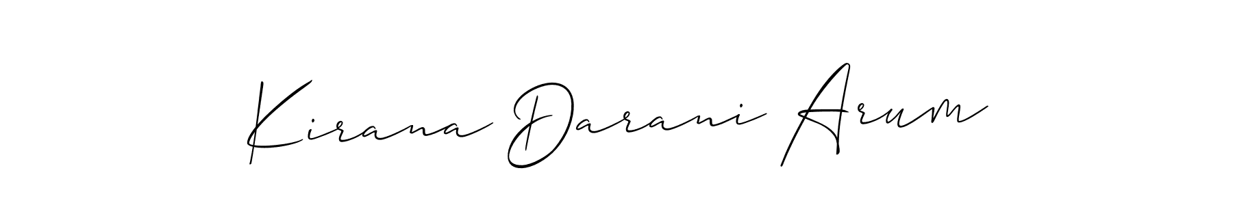 This is the best signature style for the Kirana Darani Arum name. Also you like these signature font (Allison_Script). Mix name signature. Kirana Darani Arum signature style 2 images and pictures png