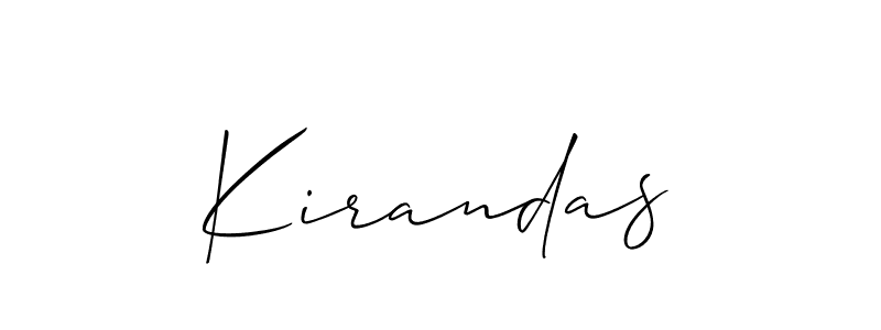 How to make Kirandas name signature. Use Allison_Script style for creating short signs online. This is the latest handwritten sign. Kirandas signature style 2 images and pictures png