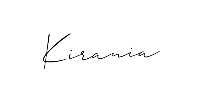 Also we have Kirania name is the best signature style. Create professional handwritten signature collection using Allison_Script autograph style. Kirania signature style 2 images and pictures png