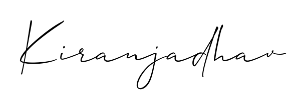 You can use this online signature creator to create a handwritten signature for the name Kiranjadhav. This is the best online autograph maker. Kiranjadhav signature style 2 images and pictures png