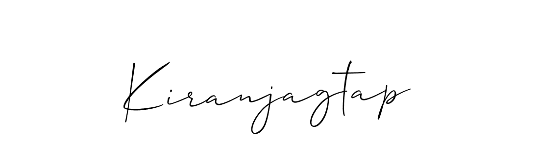 if you are searching for the best signature style for your name Kiranjagtap. so please give up your signature search. here we have designed multiple signature styles  using Allison_Script. Kiranjagtap signature style 2 images and pictures png