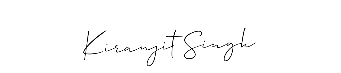 You should practise on your own different ways (Allison_Script) to write your name (Kiranjit Singh) in signature. don't let someone else do it for you. Kiranjit Singh signature style 2 images and pictures png