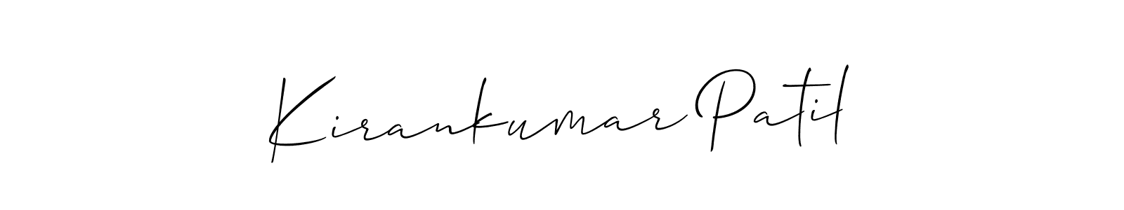 It looks lik you need a new signature style for name Kirankumar Patil. Design unique handwritten (Allison_Script) signature with our free signature maker in just a few clicks. Kirankumar Patil signature style 2 images and pictures png