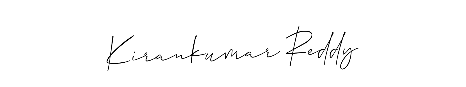 Use a signature maker to create a handwritten signature online. With this signature software, you can design (Allison_Script) your own signature for name Kirankumar Reddy. Kirankumar Reddy signature style 2 images and pictures png