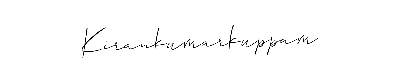 Design your own signature with our free online signature maker. With this signature software, you can create a handwritten (Allison_Script) signature for name Kirankumarkuppam. Kirankumarkuppam signature style 2 images and pictures png