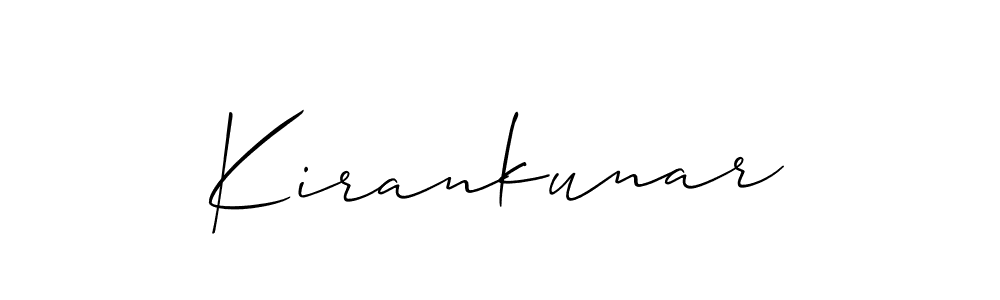 Design your own signature with our free online signature maker. With this signature software, you can create a handwritten (Allison_Script) signature for name Kirankunar. Kirankunar signature style 2 images and pictures png