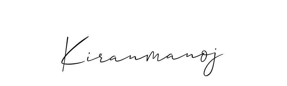 How to make Kiranmanoj signature? Allison_Script is a professional autograph style. Create handwritten signature for Kiranmanoj name. Kiranmanoj signature style 2 images and pictures png