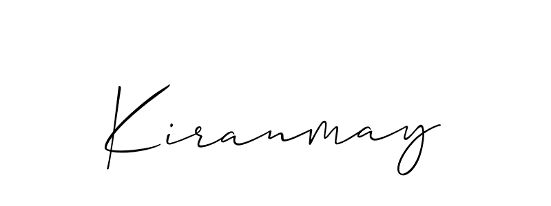 Use a signature maker to create a handwritten signature online. With this signature software, you can design (Allison_Script) your own signature for name Kiranmay. Kiranmay signature style 2 images and pictures png