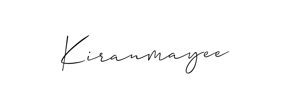 Kiranmayee stylish signature style. Best Handwritten Sign (Allison_Script) for my name. Handwritten Signature Collection Ideas for my name Kiranmayee. Kiranmayee signature style 2 images and pictures png
