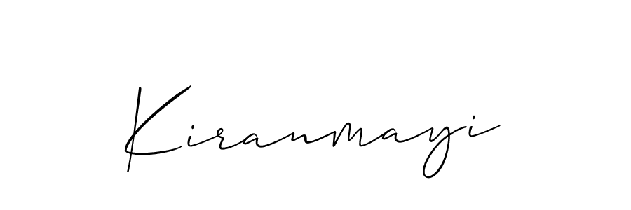 Kiranmayi stylish signature style. Best Handwritten Sign (Allison_Script) for my name. Handwritten Signature Collection Ideas for my name Kiranmayi. Kiranmayi signature style 2 images and pictures png