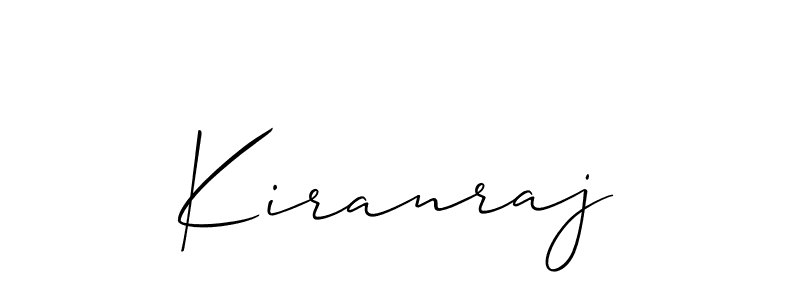 Design your own signature with our free online signature maker. With this signature software, you can create a handwritten (Allison_Script) signature for name Kiranraj. Kiranraj signature style 2 images and pictures png