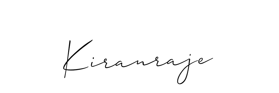 Create a beautiful signature design for name Kiranraje. With this signature (Allison_Script) fonts, you can make a handwritten signature for free. Kiranraje signature style 2 images and pictures png