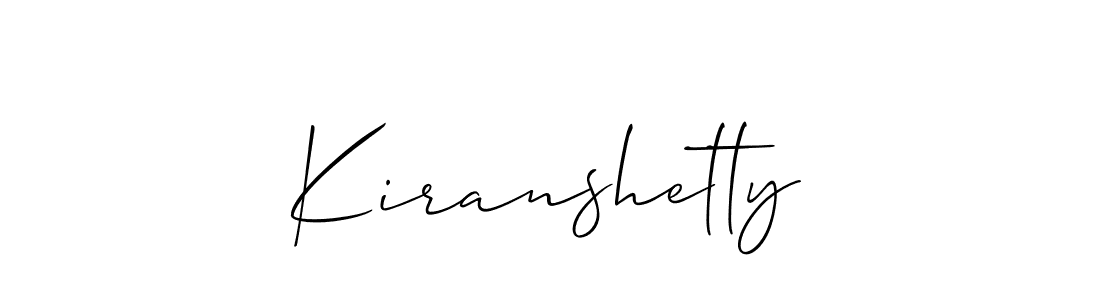 Also You can easily find your signature by using the search form. We will create Kiranshetty name handwritten signature images for you free of cost using Allison_Script sign style. Kiranshetty signature style 2 images and pictures png