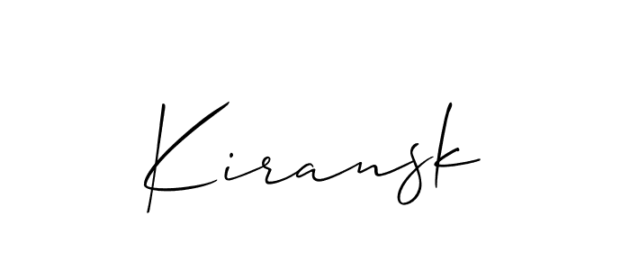 You should practise on your own different ways (Allison_Script) to write your name (Kiransk) in signature. don't let someone else do it for you. Kiransk signature style 2 images and pictures png