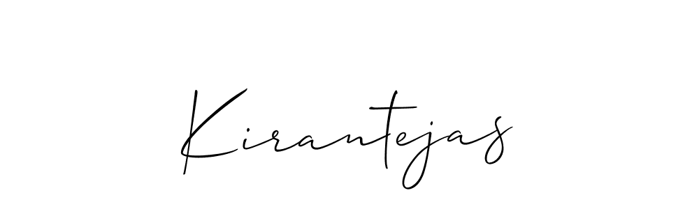 Make a beautiful signature design for name Kirantejas. Use this online signature maker to create a handwritten signature for free. Kirantejas signature style 2 images and pictures png