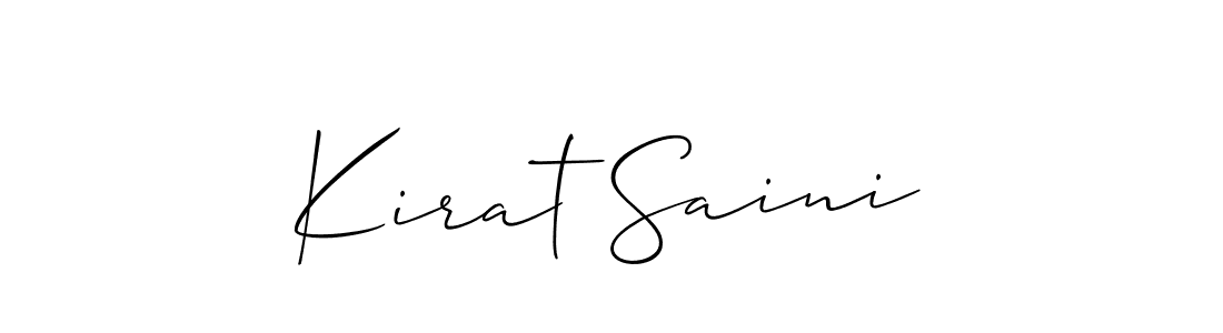 How to Draw Kirat Saini signature style? Allison_Script is a latest design signature styles for name Kirat Saini. Kirat Saini signature style 2 images and pictures png