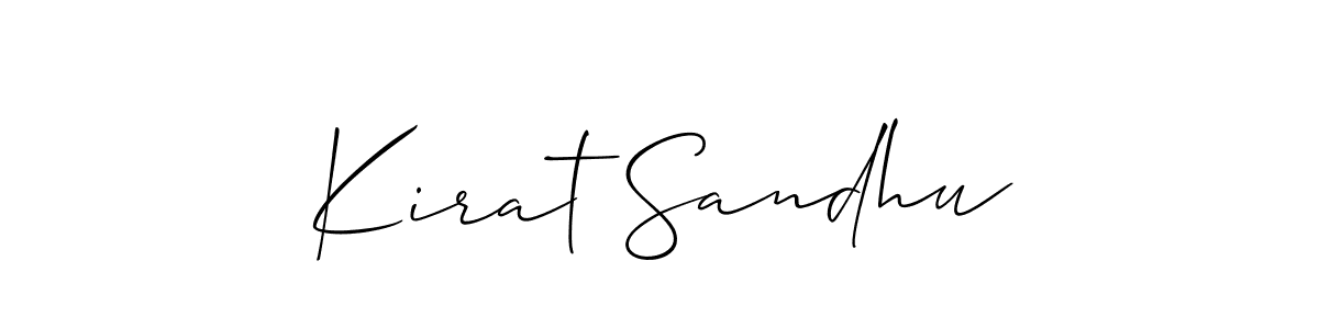 Also You can easily find your signature by using the search form. We will create Kirat Sandhu name handwritten signature images for you free of cost using Allison_Script sign style. Kirat Sandhu signature style 2 images and pictures png