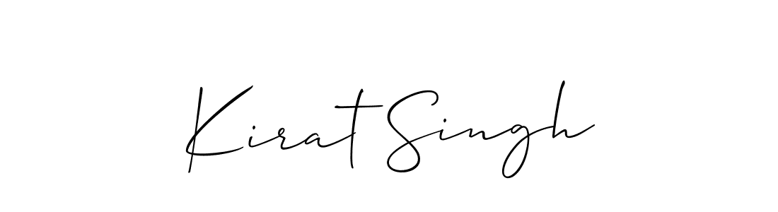 It looks lik you need a new signature style for name Kirat Singh. Design unique handwritten (Allison_Script) signature with our free signature maker in just a few clicks. Kirat Singh signature style 2 images and pictures png