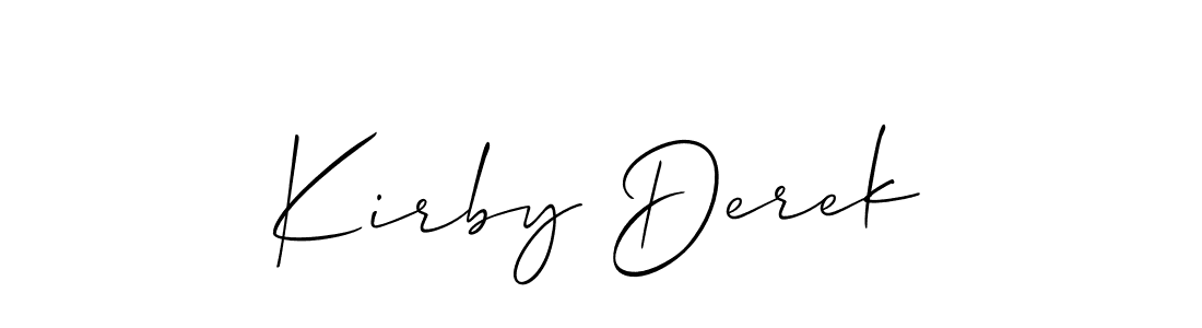 Make a beautiful signature design for name Kirby Derek. Use this online signature maker to create a handwritten signature for free. Kirby Derek signature style 2 images and pictures png