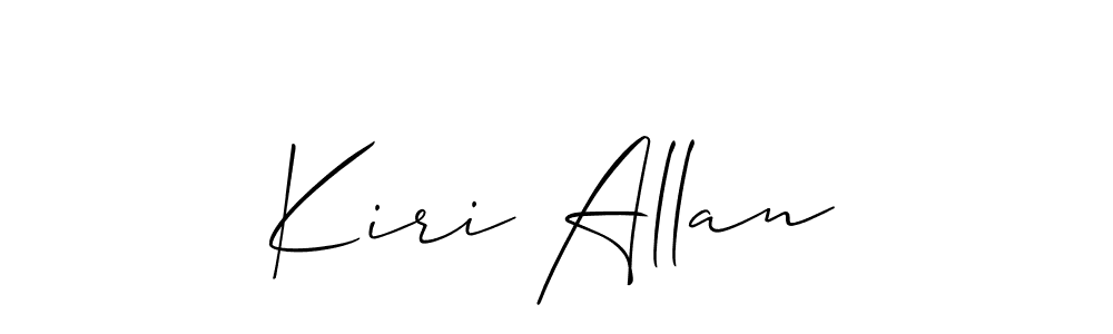 Create a beautiful signature design for name Kiri Allan. With this signature (Allison_Script) fonts, you can make a handwritten signature for free. Kiri Allan signature style 2 images and pictures png