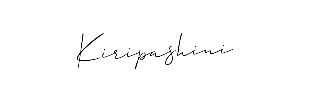 How to Draw Kiripashini signature style? Allison_Script is a latest design signature styles for name Kiripashini. Kiripashini signature style 2 images and pictures png