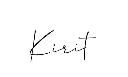 The best way (Allison_Script) to make a short signature is to pick only two or three words in your name. The name Kirit include a total of six letters. For converting this name. Kirit signature style 2 images and pictures png