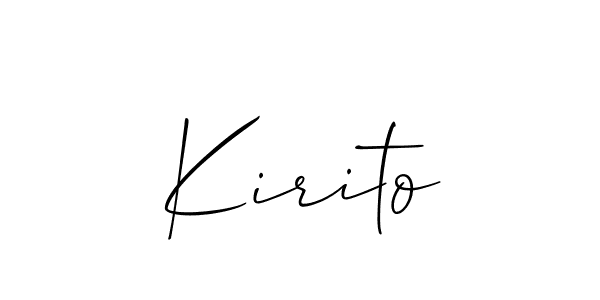 How to Draw Kirito signature style? Allison_Script is a latest design signature styles for name Kirito. Kirito signature style 2 images and pictures png