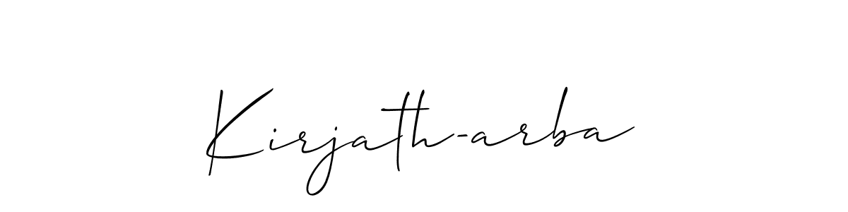 It looks lik you need a new signature style for name Kirjath-arba. Design unique handwritten (Allison_Script) signature with our free signature maker in just a few clicks. Kirjath-arba signature style 2 images and pictures png