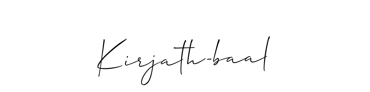 Make a beautiful signature design for name Kirjath-baal. Use this online signature maker to create a handwritten signature for free. Kirjath-baal signature style 2 images and pictures png