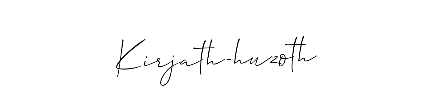 It looks lik you need a new signature style for name Kirjath-huzoth. Design unique handwritten (Allison_Script) signature with our free signature maker in just a few clicks. Kirjath-huzoth signature style 2 images and pictures png