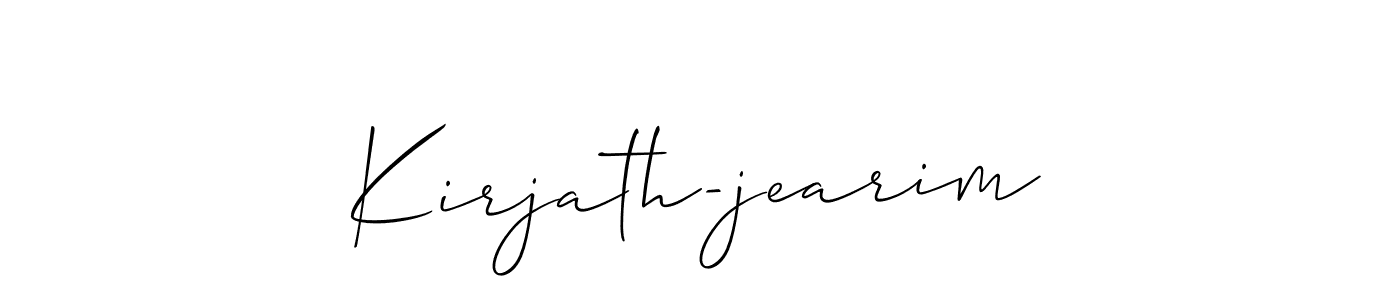 Make a short Kirjath-jearim signature style. Manage your documents anywhere anytime using Allison_Script. Create and add eSignatures, submit forms, share and send files easily. Kirjath-jearim signature style 2 images and pictures png