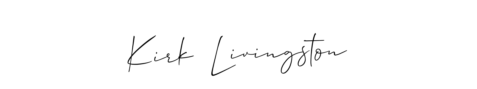 How to Draw Kirk  Livingston signature style? Allison_Script is a latest design signature styles for name Kirk  Livingston. Kirk  Livingston signature style 2 images and pictures png