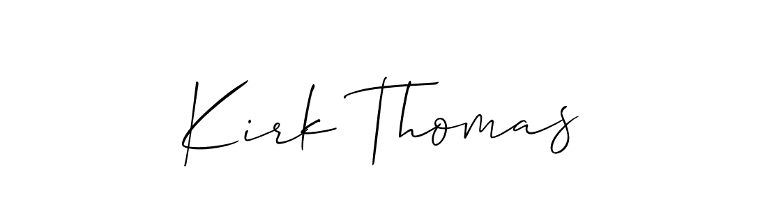 Design your own signature with our free online signature maker. With this signature software, you can create a handwritten (Allison_Script) signature for name Kirk Thomas. Kirk Thomas signature style 2 images and pictures png